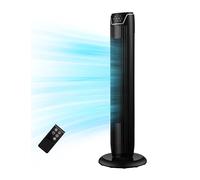 Midea FZ10-17JR Ventilatore a Torre Silenzioso con Telecomando 92CM，Timer 7 ore, 3 Modalità, 3 Velocità, Ventilatore 45W, Oscillante 90°Nero