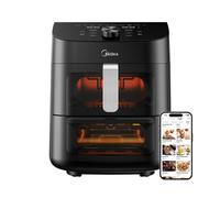 Midea MAD1100DADK Friggitrice ad Aria Calda 2 Zone 6.4 L Potenza 1700 W Nero