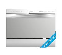 Midea MDC22P2ASS Energy Star - lavastoviglie portatile, 6 impostazioni del posto e 6+2 programmi di lavaggio. La maggior parte dei cicli di pulizia, tra cui automatico, pesante, normale, delicato,