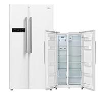 Midea MDRS710FGF01 - Frigorifero side-by-side per congelatore, altezza 176,5 cm, larghezza 89,7 cm, senza gelo, Twin Control, All Around Cooling, illuminazione a LED