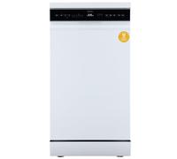 Midea MDWEF1034DW-WE, Lavastoviglie freestanding 10 su misura, cestello per posate, cestello superiore regolabile in altezza, Aqua Stop, Prepartenza, Bianco