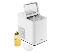 Midea MERI12BG01EU Macchina Ghiaccio 12kg/24h 8 Cubetti in 6min Bianco