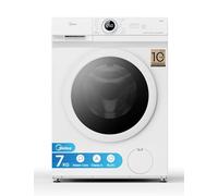 Midea MF10EW70B Lavatrice Slim Carica Frontale, 7 kg, 1400 Giri, Classe A, Vapore, Motore BLDC, Programma Rapido, Varie Temperature dell'Acqua, White