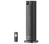 Midea NTH20-22ERSE Stufa Elettrica in Ceramica 2000W con Termostato e Telecomando, 58 cm, 3 Modalità Timer 24H, Protezione Surriscaldamento e Ribaltamento, Riscaldamento Rapido per Ufficio Camera Casa