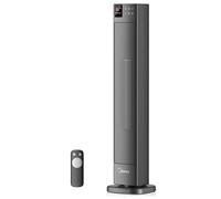 Midea NTH20-22GRSE(GR) Stufa Elettrica in Ceramica 2000W con Termostato e Telecomando, 76 cm, 3 Modalità, Timer 24H, Protezione dal Surriscaldamento e Ribaltamento, Riscaldamento Rapido