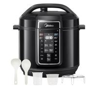 Midea Pentola a pressione elettrica 9 in 1 16 preimpostazioni Multicooker istantaneo Pentola antiaderente Yogurtiera Cuociriso Pentola a cottura lenta Sauté Vaporiera 8 Quarti Nero