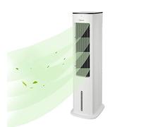 Midea Silent Air Cooler Pro - Climatizzatore portatile 4 in 1, silenzioso, refrigeratore d'aria, ventilatore a torre, umidificatore e purificatore d'aria, con telecomando, serbatoio dell'acqua da 5 l