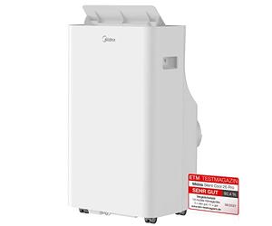 Midea Silent Cool 26 Pro - Condizionatore portatile da 1000 W, 230 V, colore: bianco, 45,5 x 38 x 78 cm
