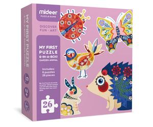 Mideer il Mio Primo Puzzle Giardino Animale Bambini 24 Pezzi Pedagogico