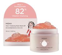 Midha Vita C Maschera Rivitalizzante Wash-off, Maschera per il viso con vitamina C e riso