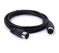 MIDI Cavo maschio a 6 pin, DIN 6 pin maschio, adattatore per microfono S-Terminal per tastiera, strumento pianoforte, chitarra (1,5 metri/5 piedi)