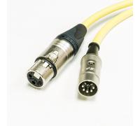 Midi Sopra XLR Adattatore Cavo. Femmina XLR A 5 Perno Din. Neutrik & Van Damme