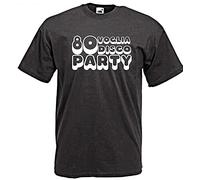 MidiLiQa 80 Voglia Disco Party T-Shirt Mens Balck Tees Unisex Shirt S