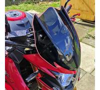 Midimttop Parabrezza compatibile con GSX-S750 GSXS 750 GSXS 750 2017 2018 2019 2020 2021 2022 Parabrezza Deflettore parabrezza con staffa Accessori per moto (Fumo nero)