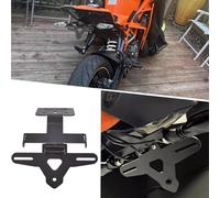 Midimttop Supporto per targa per moto Kit di eliminazione parafango Supporto per portatarga regolabile per luce posteriore adatto per K&t&m RC 390 RC390 2022 2023 2024