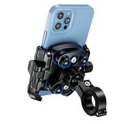 MidingChai Porta Cellulare Moto - Supporto Telefono Moto Doppio Antivibrante, Portacellulare Bici Manubrio 360° Rotabile, Compatibile con Smartphone 5,4-7,2’’ iPhone 17/16/15/14/Promax/Samsung/Xiaomi