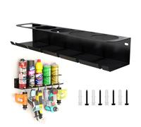 MidingChai Porta lattine, porta bombolette spray, supporto per bomboletta spray, accessorio per utensili ad aria compressa per garage officina, spazio per 5 bombolette spray e 6 aria compressa, 1