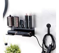 MidingChai Porta Phone Bagno da Muro, Porta Asciugacapelli da Parete Compatibile con Shark Flex Style, Hair Dryer Holder Contenere Fino a 5 Bocchette per Asciugacapelli