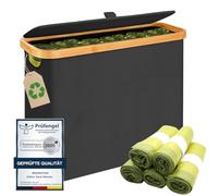 MidingChai Sacchetti gialli, contenitore per sacco giallo, almeno 25 rotoli, pratico contenitore per sacchetti della spazzatura, organizer compatto