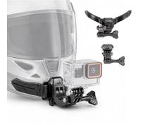 MidingChai Supporto Action Cam Casco Moto, Braccio J 100°, Sgancio Rapido | Compatibile con GoPro Hero 13-5, Insta360 X5/X4/X3/X2/ONE R/Ace Pro e DJI Osmo Action, per Casco Integrale, Riprese POV