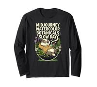 Midjourney Acquerello Botanicals Tea Bere Panda Slow Maglia a Manica