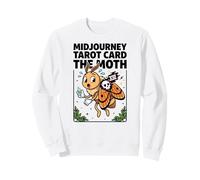 Midjourney - Carta dei tarocchi The Moth Goth XIII Felpa