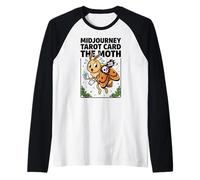 Midjourney - Carta dei tarocchi The Moth Goth XIII Maglia con Maniche Raglan