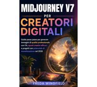 Midjourney V7 per creatori digitali: Guida passo passo per generare immagini di qualità professionale con l'IA, spunti creativi efficaci e progetti con potenziale di monetizzazione nel 2026
