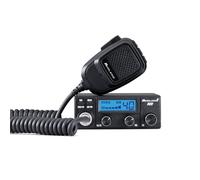 Midland 18 - Radio CB Ricetrasmittente Salvaspazio, 3 Comandi Up/Down/Lock | Ricetrasmittenti Professionali Veicolare VOX Integrato, Display Multicolor, Cavo di Alimentazione per Presa Accendisigari 1