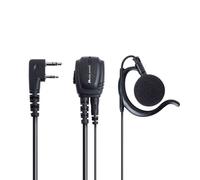 Midland BA21: Microfono auricolare 2 pin Kenwood Cuffie per walkie talkie con connessione Kenwood a 2 pin