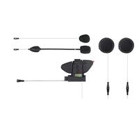 Midland - BT Pro Audio Kit Cablaggio Secondo Casco, Accessorio Interfono Moto, Auricolare Casco Moto con 2 Altoparlanti Super Bass Sound, Microfono Filo e Braccetto, Base Aggancio e Base Fissaggio