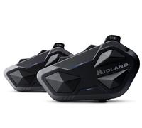 MIDLAND BTR1 2PZ COPPIA INTERFONO MOTO CASCO BLUETOOTH CONFERENCE 4PERSONE 800M