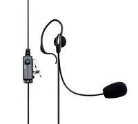 Midland C851 Microfono con Braccetto con Presa 2 Pin, Nero