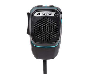 Midland Dual Mike Microfono CB Digitale Bluetooth Preamplificato 6 Pin, si Collega a CB e Smartphone, con PTT analogico, Speaker e DSP per una Migliore Qualità della Voce