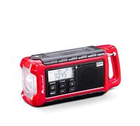 Midland ER200 Radio Portatile Multifunzionale, Power Bank d'Emergenza 2200mAh e Torcia LED, Radio AM/FM con Ricarica a Manovella, Solare e USB - 1 Radio Emergenza, Batterie Ricaricabili, Cavo USB