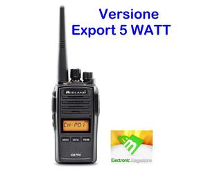 Midland G18 PRO Export 5W ricetrasmittente pmr lpd ip67 impermeabile MIL-STD-810