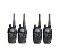 Midland G7 Pro confezione da 4 pezzi Confezione da 4 walkie talkie, senza licenza, a doppia banda: LPD e PMR446