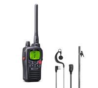 Midland G9 Pro + Auricolare Walkie-talkie con doppio pulsante PTT e auricolare per comunicazioni 100% gratuite e illimitate!
