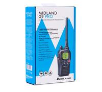 Midland G9 Pro ricetrasmittente 101 canali 446.00625 - 446.19375 MHz Nero