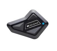 Midland BT Mini Singolo C1410, Interfono Moto Bluetooth Singolo, Auricolari Casco con Cancellazione del Rumore, Comunicazione Moto a Moto, Interfono per Navigatore e Musica, Portata 500 m, 3 Persone