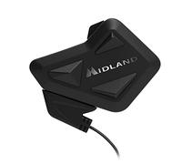 Midland BT Mini Singolo C1410, Interfono Moto Bluetooth Singolo, Auricolari Casco con Cancellazione del Rumore, Comunicazione Moto a Moto, Interfono per Navigatore e Musica, Portata 500 m, 3 Persone