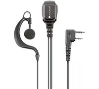 Midland MA21 LK Pro_ Microfono con presa 2 Pin Kenwood, Nero