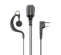 Midland MA21 LK Pro_ Microfono con presa 2 Pin Kenwood, Nero