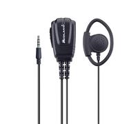 Midland MA24 777PRO - Microfono 1 Pin con PPT Walkie Talkie Midland 777 PRO | Auricolare con Spinotto Singolo e Clip, Altoparlante ad Archetto Ergonomico Aderente per Comfort Ottimale, Regolabile DX e SX