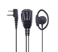 Midland MA24 Secure TX - Microfono con Auricolare 2 Pin Solo PTT (No VOX) | Ergonomico e Regolabile, Orecchio DX/SX, Altoparlante Performante Percepisci Rumori Esterni per Linea XT e PRO, G7 PRO, G9PRO