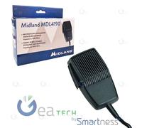 MIDLAND MICROFONO MDL4190 DA PALMO DINAMICO OMNIDIREZIONALE | CONNETTORE A 4 PIN
