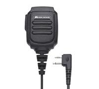 Midland - Radio bidirezionale portatile AVPH10 - Microfono altoparlante a spalla con clip rotante per GMRS - GXT1000VP4 e tutte le radio Comunicazione Plug and Play con pulsante Push-to-Talk