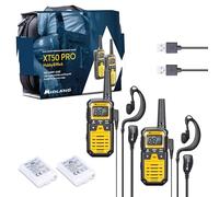 Midland - Walkie Talkie XT50 PRO Doppio Hobby & Work, 2 Ricetrasmittenti Professionali 85 Canali PMR446, Rete Radio Montana - 8Km, 12H, Waterproof IPX2, Ricarica USB, Valigetta Trasporto e Accessori