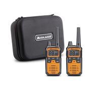 Midland - Walkie Talkie XT70 PRO Doppio Hobby & Work, 2 Ricetrasmittenti Professionali Full Optional, Valigetta e Accessori - 101 Canali PMR446, Canale RRM, Waterproof IPX4, 12Km, Autonomia 17H, VOX