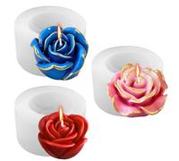 Midnadiy stampi per candele fai da te, Morbido stampi per candele fiori con Superficie liscia, Facile da sformare, Perfetto per la produzione di candele profumate artigianali, saponi, gesso